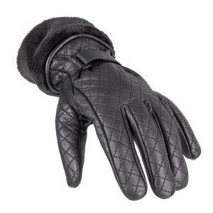 Dámské kožené rukavice W-TEC Stolfa  černá  L