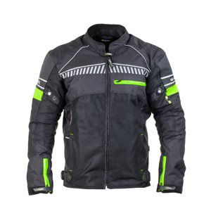 Pánská Moto Bunda W-Tec Meltsch Nf-2301  Neon Zelená-Černá  M