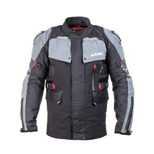 Pánská Moto Bunda W-Tec Tomret Nf-2220  Černo-Šedá  L