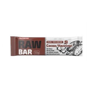 Tyčinka Nutrend Raw Bar 50 G  Kakao+Lískový Ořech