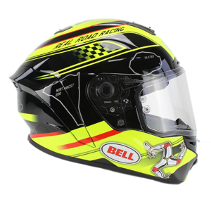 Moto helma BELL Star Isle Of Man black-yellow  černo-žlutá