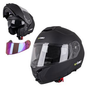 Výklopná moto přilba W-TEC FS-907 P/J  Black Matt  L (59-60)