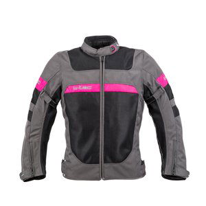 Dámská Letní Moto Bunda W-Tec Monaca  Black Mesh-Pink  Xs