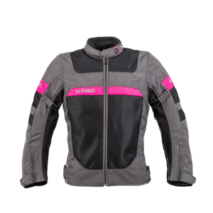 Dámská Letní Moto Bunda W-Tec Monaca  Black Mesh-Pink  3Xl