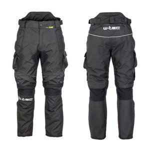 Pánské moto kalhoty W-TEC Thollte  Black  6XL