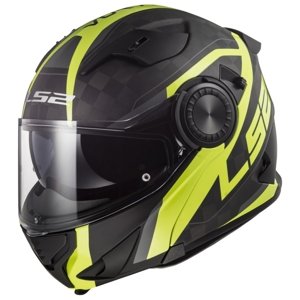 Výklopná Přilba Ls2 Ff313 Vortex  Carbon Hi Vis Yellow  Xs (53-54)