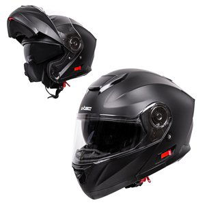 Výklopná Moto Přilba W-Tec Lanxamo  Matt Black  S (55-56)