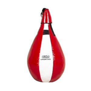 Boxovací pytel SportKO GP4 52x70cm / cca 10kg  červeno-bílá