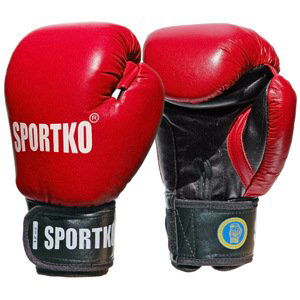 Boxerské Rukavice Sportko Pk1  Červená  10Oz