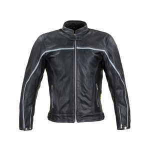 Kožená moto bunda W-TEC Mathal  černá  3XL