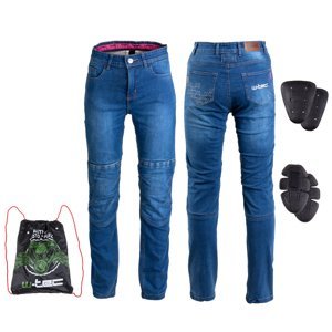 Dámské moto jeansy W-TEC GoralCE  L  modrá