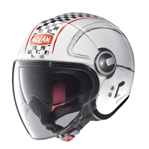 Moto Helma Nolan N21 Visor Getaway  Metal White-Red  Xl (61-62)