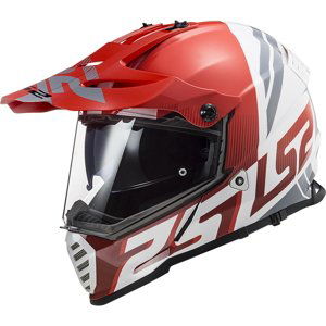 Moto Přilba Ls2 Mx436 Pioneer Evo  Evolve Red White  Xxs (51-52)