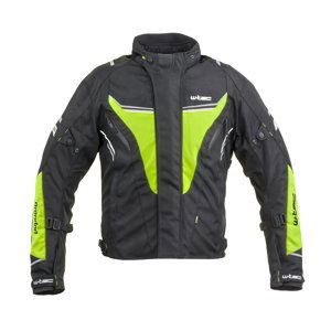 Pánská Moto Bunda W-Tec Brandon  Černá-Fluo Žlutá  4Xl