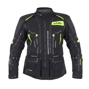 Moto Bunda W-Tec Aircross  Černá-Fluo Žlutá  L