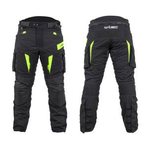 Moto Kalhoty W-Tec Aircross  Černá-Fluo Žlutá  6Xl