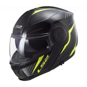 Výklopná Moto Přilba Ls2 Ff902 Scope Skid  Black H-V Yellow