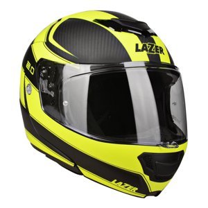 Moto Přilba Lazer Monaco Evo 2.0  Black Carbon-Yellow-Matt