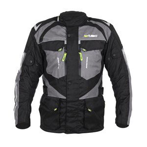 Pánská moto bunda W-TEC Burdys Evo  černo-šedá  5XL