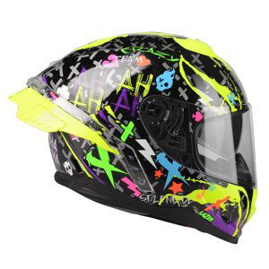 Moto Přilba Lazer Rafale Sr  Crazy (Black-Multicolor)  Xxl (63-64)