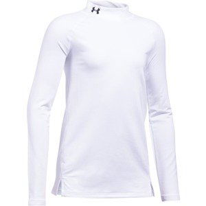 Dívčí Triko Under Armour Coldgear Mock  White/white/black  Ys