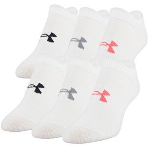 Dámské nízké ponožky Under Armour Women's Essential NS 6 párů  White  S (34-36,5)
