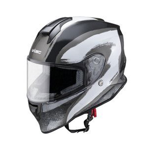 Moto Přilba W-Tec Integra Graphic  Black-White  L (59-60)