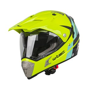 Moto Přilba W-Tec Dualsport  Camo-Fluo Yellow  L (59-60)