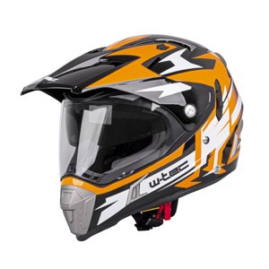 Moto Přilba W-Tec Dualsport  Black-Fluo Orange  Xs (53-54)