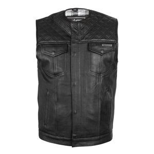 Kožená Moto Vesta W-Tec Losango  Black  3Xl