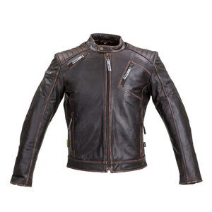 Kožená Moto Bunda W-Tec Embracer  Vintage Dark Brown  S