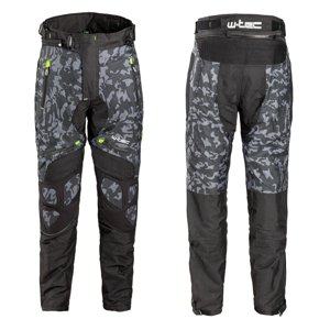 Pánské Moto Kalhoty W-Tec Toregate  Black-Grey Digi-Camo  M