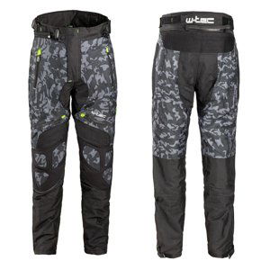 Pánské moto kalhoty W-TEC Toregate  Black-Grey Digi-Camo  L