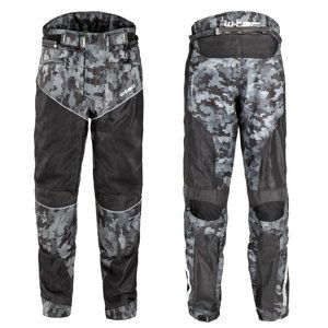 Pánské letní moto kalhoty W-TEC Jori  Black-Grey Digi-Camo  L