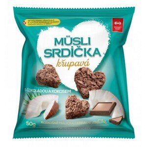 Müsli Srdíčka Křupavá Semix  Čokoláda-Kokos