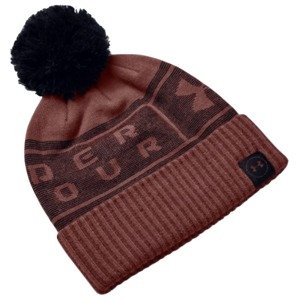 Pánský Kulich Under Armour Big Logo Pom Beanie  Cinna Red  Osfa