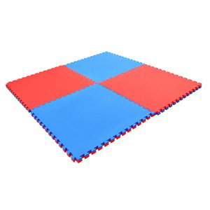 Puzzle podložka Spartan Exercise Matte 100x100x2 cm Blue/Red