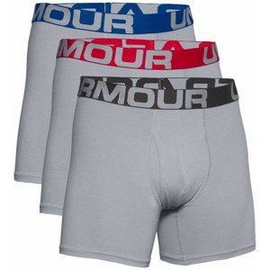 Boxerky Under Armour Charged Cotton 6in 3 páry  Mod Gray  L