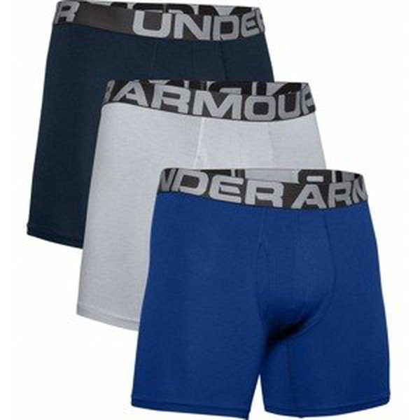Boxerky Under Armour Charged Cotton 6in 3ks  Royal  L