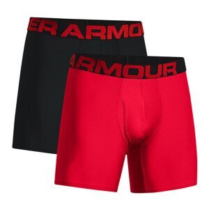 Pánské boxerky Under Armour UA Tech 6in 2ks  Red  XL