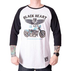 Triko s dlouhým rukávem BLACK HEART Blue Chopper RG  bílá  XL