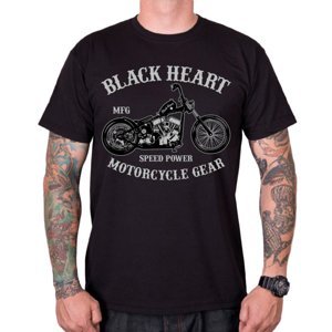 Triko BLACK HEART Chopper  černá  M