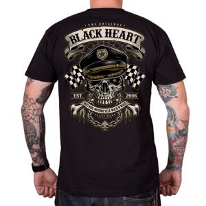 Triko BLACK HEART Old School Racer  černá  L