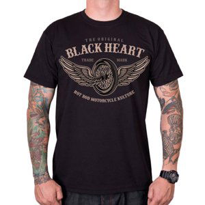 Triko BLACK HEART Wings  černá  3XL