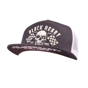 Kšiltovka BLACK HEART Flag Trucker  bílá