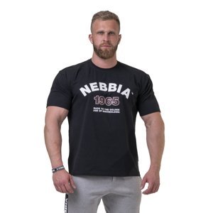 Pánské tričko Nebbia Golden Era 192  Black  XXL