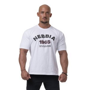 Pánské tričko Nebbia Golden Era 192  L  White