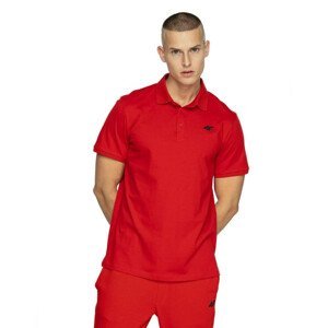 Pánské triko s límečkem 4F TSM355  Red  XL