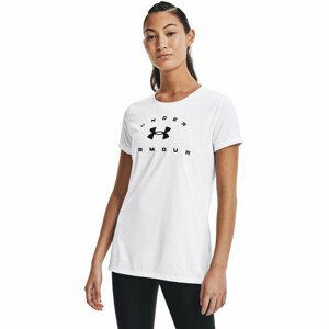 Dámské triko Under Armour Tech Solid Logo Arch SSC  White  S