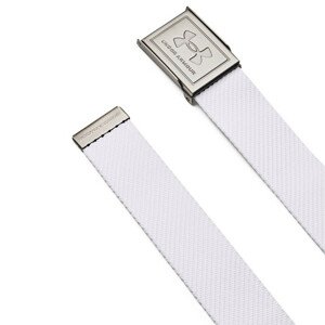 Pánský opasek Under Armour M's Webbing Belt  White  OSFA